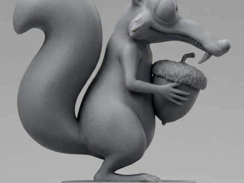 Scrat 3D Printable Figure 3D Print Model