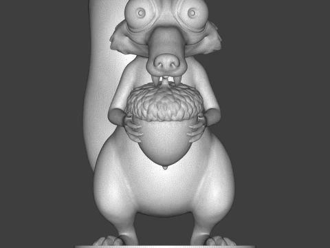 Scrat 3D Printable Figure 3D Print Model