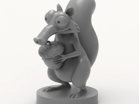 Scrat 3D Printable Figure 3D Print Model