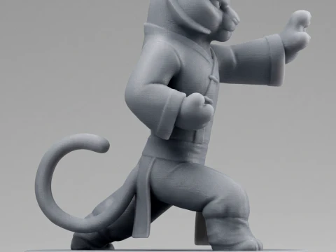 Kung Fu Panda 3D Printable 3D Print Model