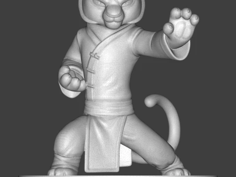 Kung Fu Panda 3D Printable 3D Print Model