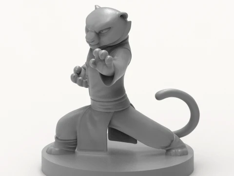 Kung Fu Panda 3D Printable 3D Print Model