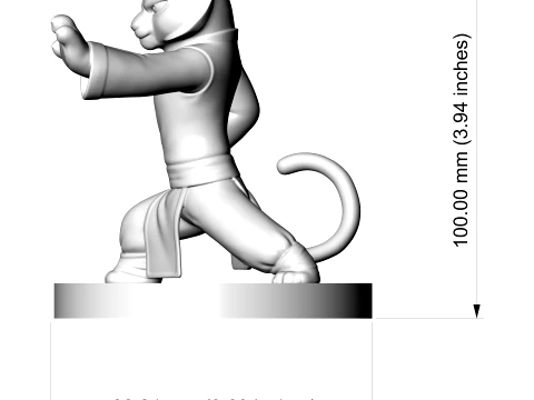 Kung Fu Panda 3D Printable 3D Print Model