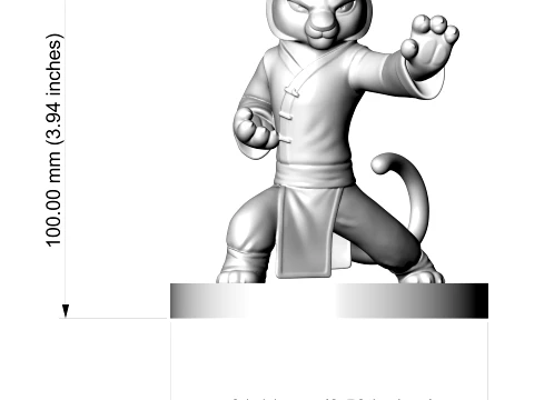 Kung Fu Panda 3D Printable 3D Print Model