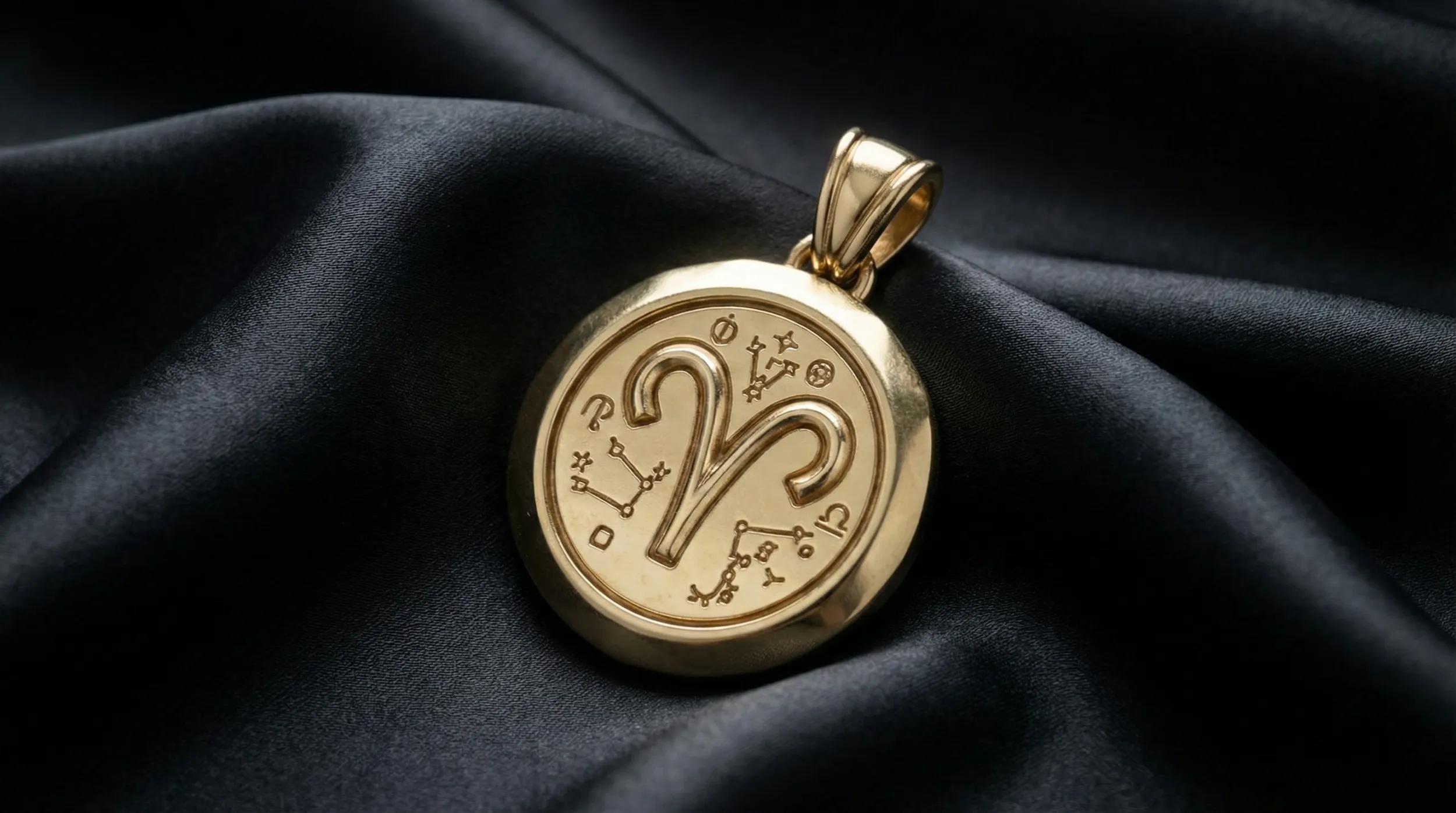 Aries Faceted Zodiac Medallion Pendant 3D Print Model .c4d .max .obj .3ds .fbx .stl .blend 