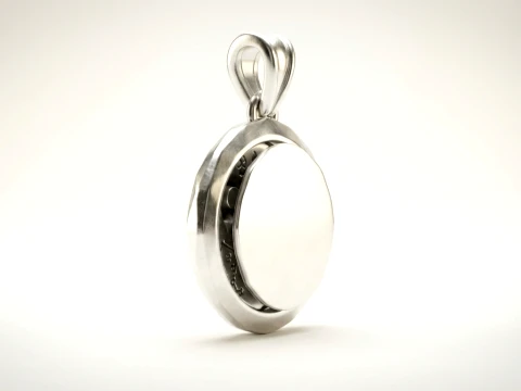 Aries Faceted Zodiac Medallion Pendant 3D Print Model