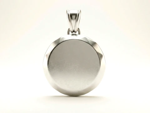 Aries Faceted Zodiac Medallion Pendant 3D Print Model
