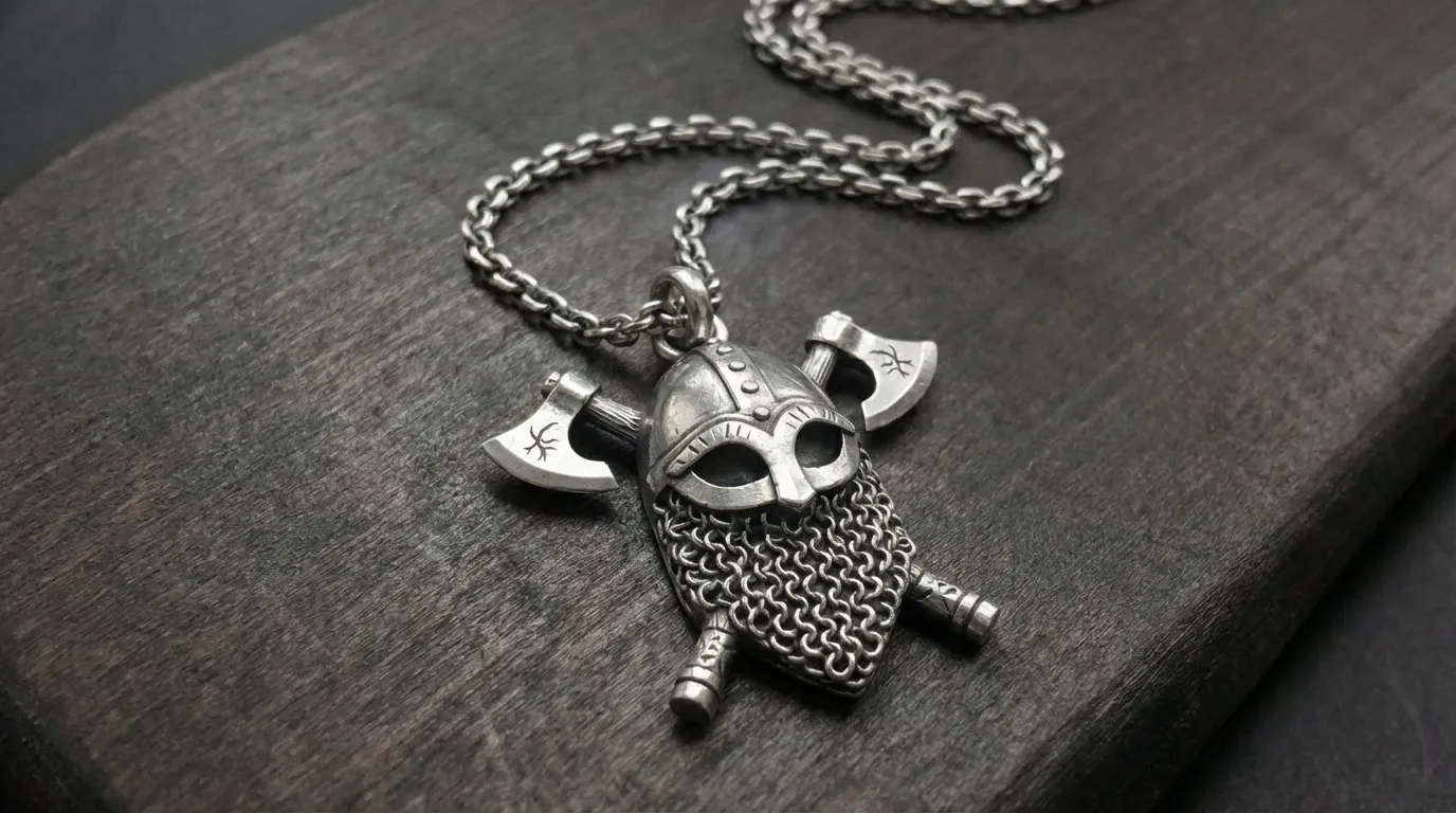 Viking Pendant 3D Print Model .c4d .max .obj .3ds .fbx .stl .blend 