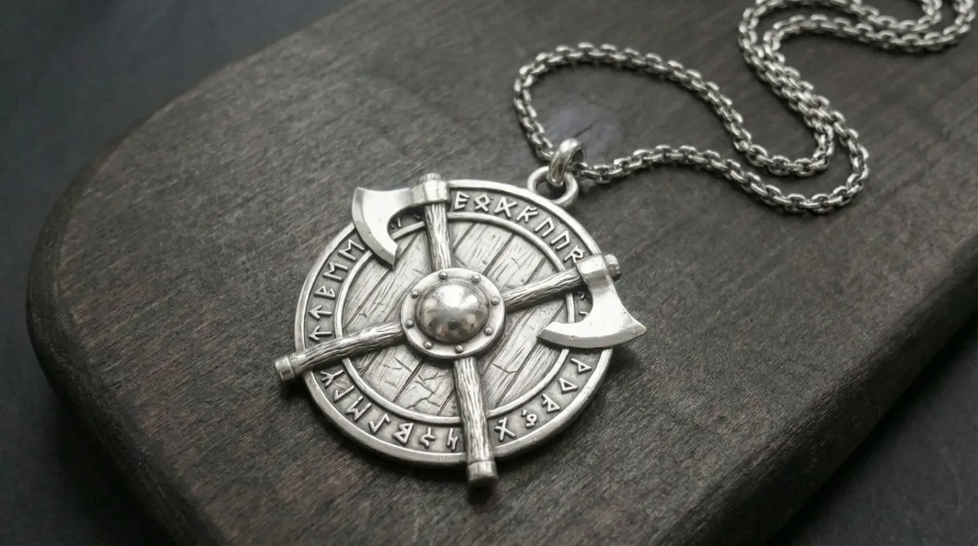 Viking Pendant 3D Print Model .c4d .max .obj .3ds .fbx .stl .blend 