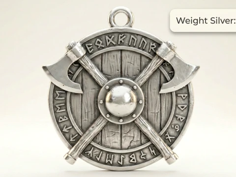 Viking Pendant 3D Print Model