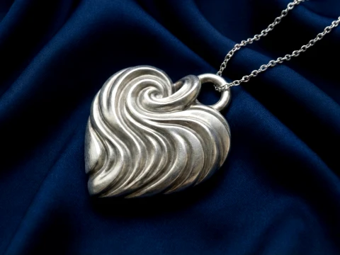 Heart Modern Ripple Heart 3D Print Model