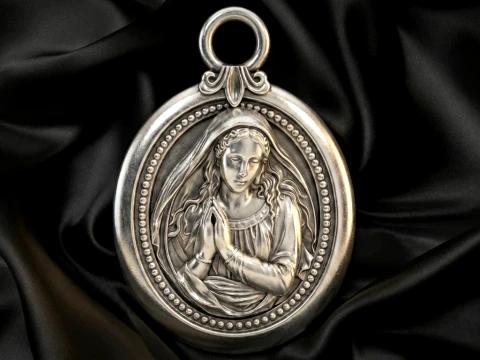 Angel Winged Guardian Pendant 3D Принт Модель