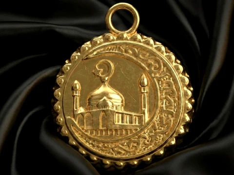 Mosque Crescent Dome Islamic Medallion 3D Принт Модель