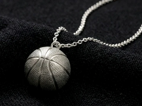 Basketball Spherical Textured Charm 3D Принт Модель