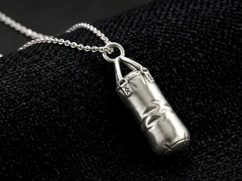Boxing Heavy Bag Training Charm 3D Print Model