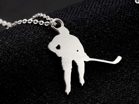 Hockey Pro Skater Silhouette 3D Принт Модель