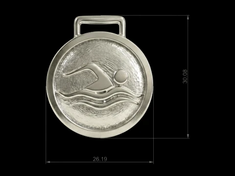 Swimming Aquatic Motion Circle 3D Print Model