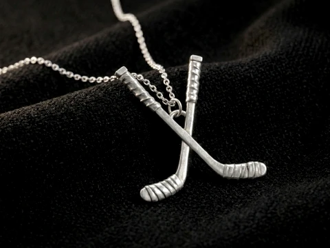 Hockey Sticks Crossed Hockey Sticks 3D Принт Модель