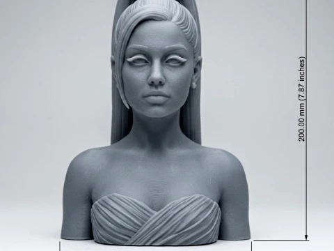 Ariana Grande 3D Printable Bust 3D Print Model