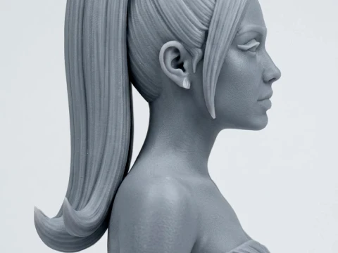 Ariana Grande 3D Printable Bust 3D Print Model
