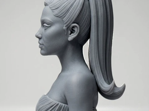 Ariana Grande 3D Printable Bust 3D Print Model