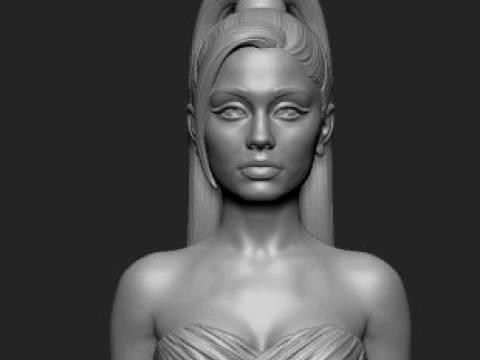 Ariana Grande 3D Printable Bust 3D Print Model