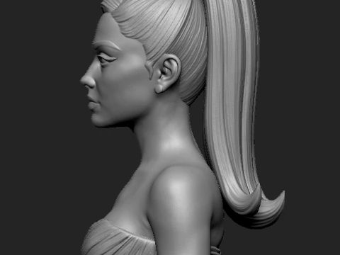 Ariana Grande 3D Printable Bust 3D Print Model