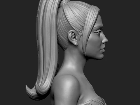 Ariana Grande 3D Printable Bust 3D Print Model