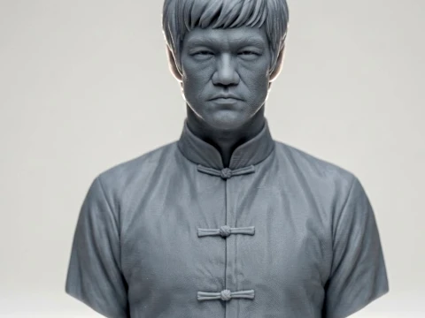 Bruce Lee 3D Printable Bust 3D Print Model