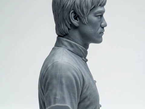 Bruce Lee 3D Printable Bust 3D Print Model