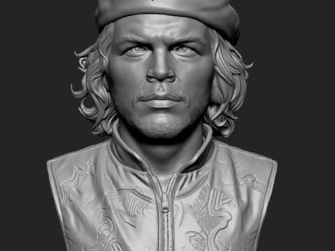 Ernesto Che Guevara 3D Printable Bust 3D Print Model