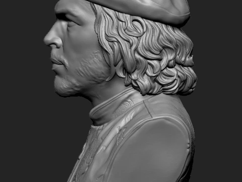 Ernesto Che Guevara 3D Printable Bust 3D Print Model
