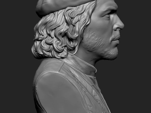 Ernesto Che Guevara 3D Printable Bust 3D Print Model