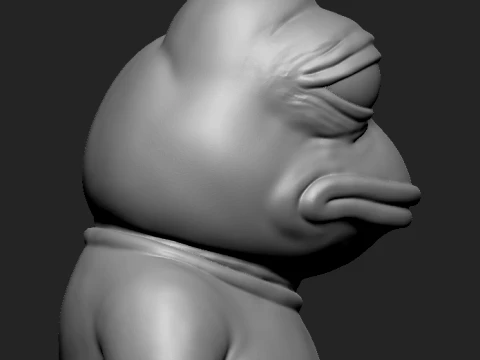 Pepe the Frog 3D Printable Bust 3D Print Model
