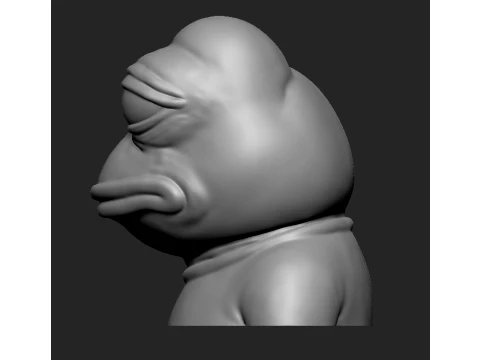 Pepe the Frog 3D Printable Bust 3D Print Model
