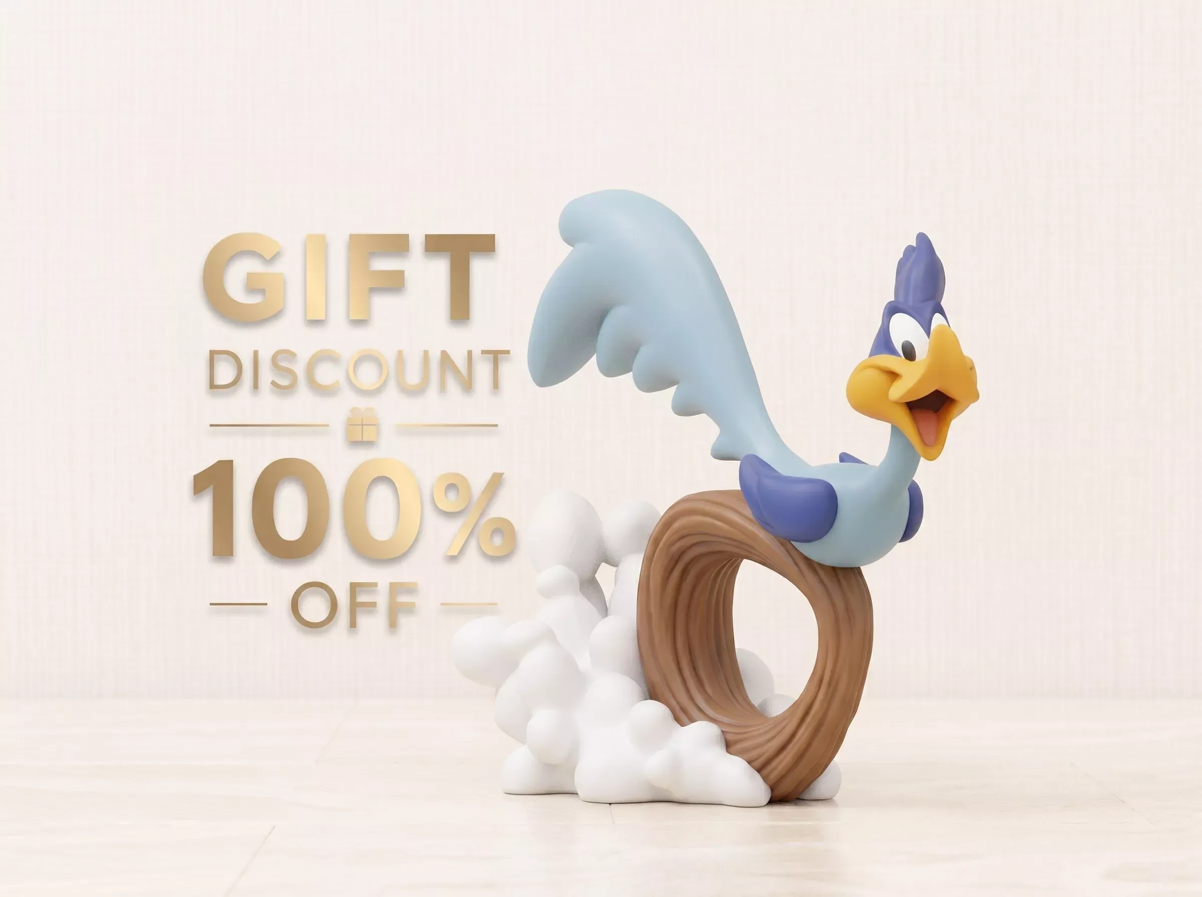 Road Runner 3D Print Model 3D Print Model .c4d .max .obj .3ds .fbx .stl .blend 