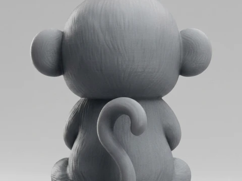 Monkey 3D Print Model 3D Print Model