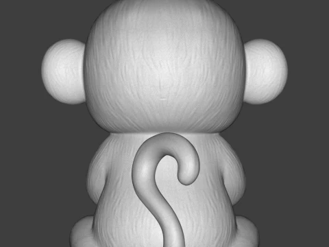 Monkey 3D Print Model 3D Print Model