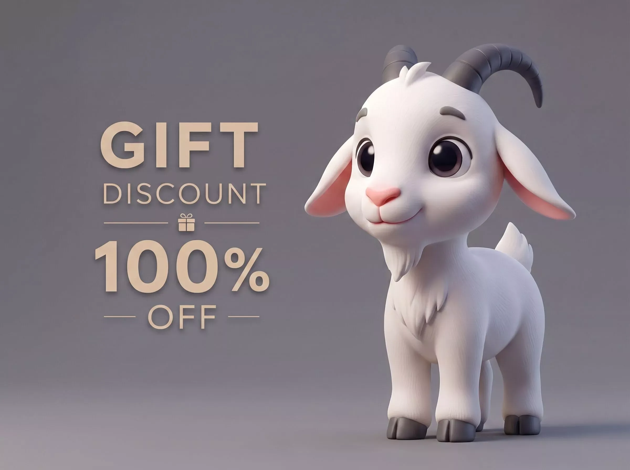 Goat 3D Print Model 3D Print Model .c4d .max .obj .3ds .fbx .stl .blend 