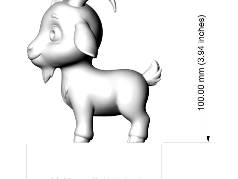 Goat 3D Print Model 3D Print Model