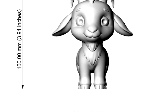 Goat 3D Print Model 3D Print Model
