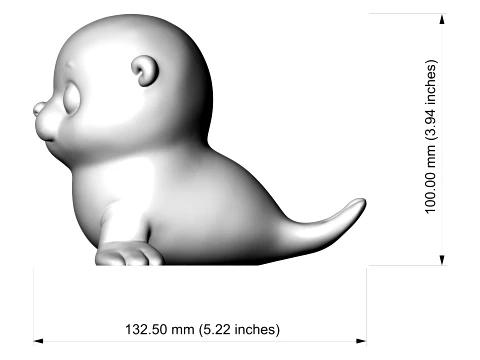 Seal 3D Print Model 3D Print Model