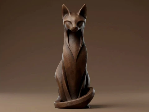 Cat 3D Print Model 3D Print Model