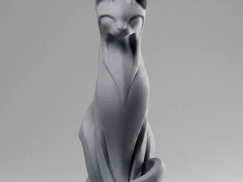 Cat 3D Print Model 3D Print Model