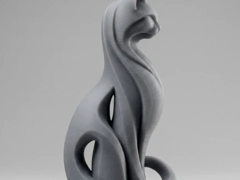 Cat 3D Print Model 3D Print Model