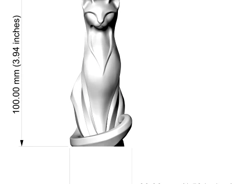 Cat 3D Print Model 3D Print Model