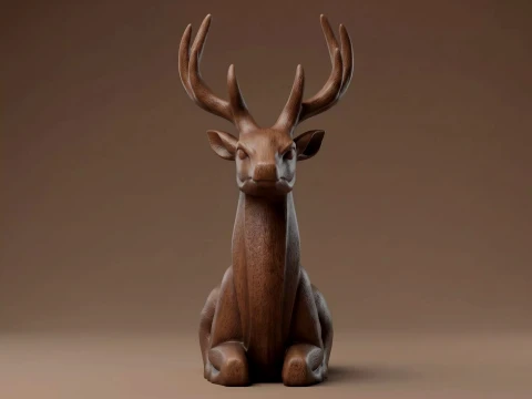 Deer 3D Print Model Modello di stampa 3D