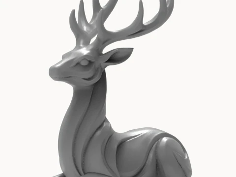 Deer 3D Print Model 3D Print Model