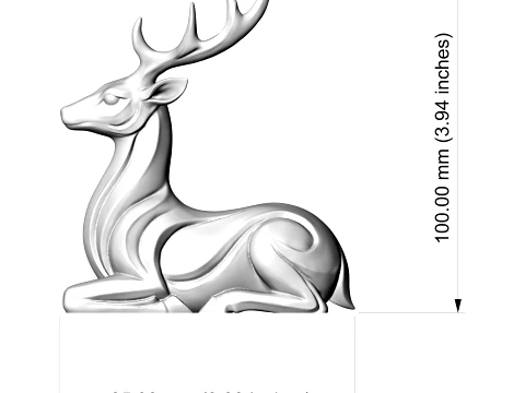 Deer 3D Print Model 3D Print Model