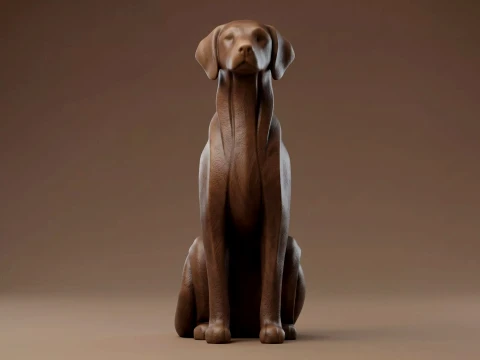 Dog 3D Print Model 3D Baskı Modeli